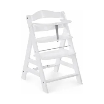 Hauck Дървено Столче За Хранене Hauck Alpha, Предпазен Борд, 5 Точков Предпазен Колан, до 90 кг, 48 x 56 x 77 см, Бял, 661161