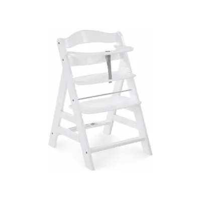 Hauck Дървено Столче За Хранене Hauck Alpha, Предпазен Борд, 5 Точков Предпазен Колан, до 90 кг, 48 x 56 x 77 см, Бял, 661161