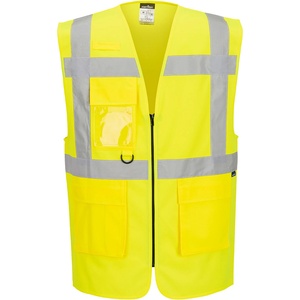 Portwest hi-vis essential es1 es476 / Светлоотразителна жилетка - hv жълта m (es476yerm)