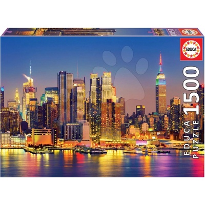 Educa Manhattan at Night 1500 dielov + Fix lepidlo
