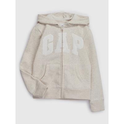 GAP Детски суитчър Gap logo с цип GAP GAP | Bezhov | Момичешки | 98-110