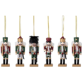 Bloomingville Дървени коледни украси в комплект от 6 бр. 13 cm Nikita - Bloomingville (82051520)