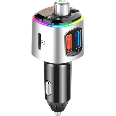 Универсален FM трансмитер BC58 - зарядно за кола QuickCharge 3.0, MP3 плеър, Bluetooth 5.0