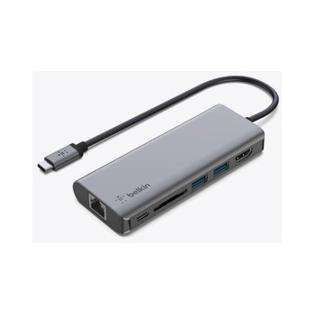 LMP Belkin CONNECT USB-C 6in1 Multiport adapter - Grey (AVC008btSGY)