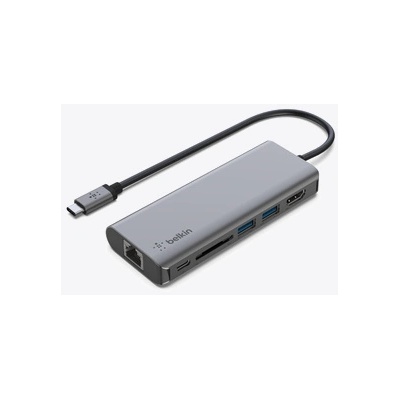 LMP Belkin CONNECT USB-C 6in1 Multiport adapter - Grey (AVC008btSGY)
