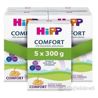 HiPP Comfort kojenecká výživa 5x300 g