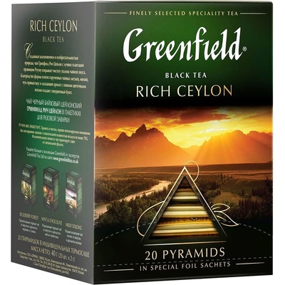 Greenfield Čaj černý Rich Ceylon 20 x 2 g
