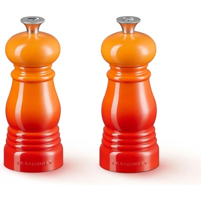 Le Creuset Комплект мелнички за черен пипер и сол 11 см, комплект от 2 бр. , FLAME, пластмаса, Le Creuset (LECR96002500090000)