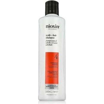 Nioxin System 4 Scalp + Hair Shampoo jemný šampón pre farbené a poškodené vlasy 300 ml