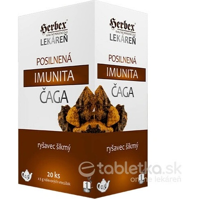 HERBEX Posilnená imunita ČAGA 20 x 3 g