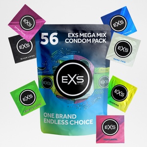 EXS Condoms Mega Mix 56 pack