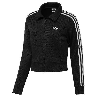 Блуза Adidas Originals Firebird Adicolor Knit full zip sweatshirt - Black (Black / White)