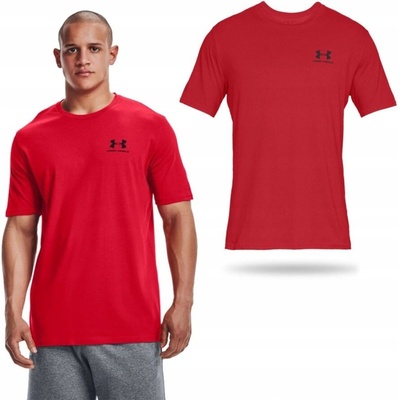 Under Armour Sportstyle Left Chest SS červené