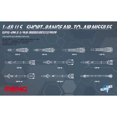Meng U.S.Short-range Air-to-air Missiles 1:48