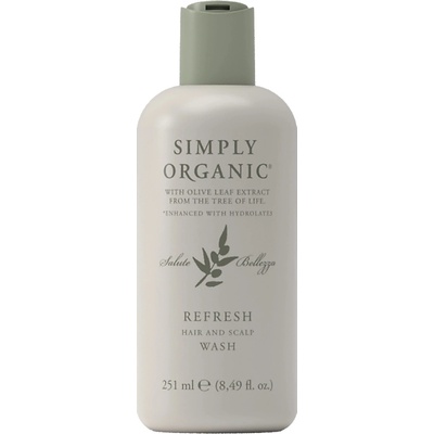 Simply Organic Refresh Hair & Scalp Wash detoxikačný a vyvažujúci šampón 251 ml