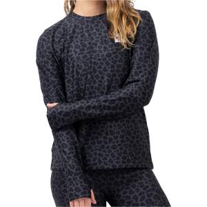 Eivy Дамска долна блуза с дълъг ръкав Eivy Women's Versa Loose Fit Top Longsleeve - Black Leopard (114-3624-0114)