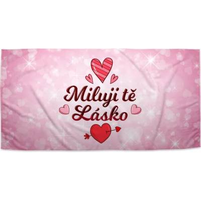 SABLIO Ručník - Miluji tě, lásko 30x50 cm