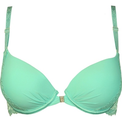 Geraldine Color bra s předním i zadním zapínáním světle zelená