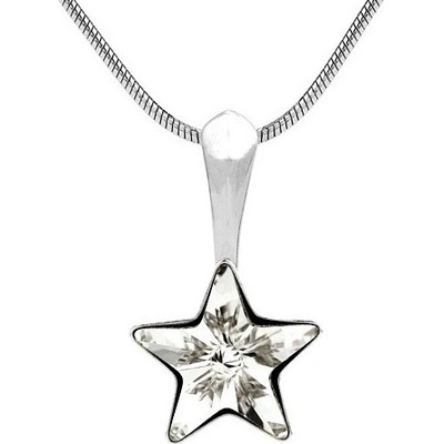 SILVEGO Strieborný prívesok hviezdička Swarovski® Crystals VSW008P