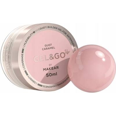 Makear gel Go Up Builder gel GU07 caramel 50ml