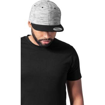 Urban Classics Шапка с козирка в сиво Stripes Melange Crown Snapback UB-6089SC-00029 - Сив, размер one size