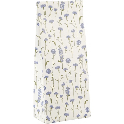 Ib Laursen Papírový sáček Cornflowers 30,5 cm, modrá barva, papír
