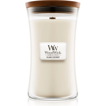 Image 1 of WoodWick Island Coconut ароматна свещ с дървен фитил 609.5 гр