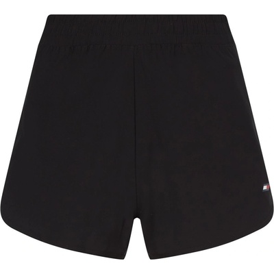 Tommy Hilfiger kraťasy dámské hladké high waist černá