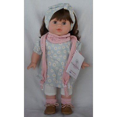 Marina & Pau Realistická Tina v šatech s kopretinami Tina Blossom 42 cm