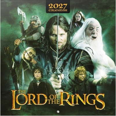 CurePink Oficiální nástěnný Pán prstenů|The Lord Of The Rings s plakátem SQ 30 x 30|60 cm [CP27018] 2027
