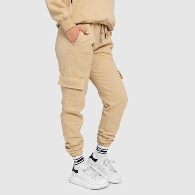 Dámské tepláky Iron Aesthetics Cargo béžové