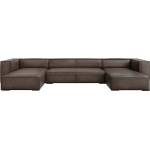 Windsor & Co Ъглов диван от кафява кожа (U-образен) Madame - Windsor & Co Sofas (WIN_U_71_F1_MADAME1)