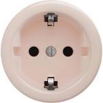 Reblig - Ретро контакт за дома без рамка SCHUKO 230V/16A, старо-розово (RG0143)