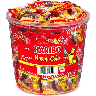 Haribo Happy Cola mini želé 100 ks sáčků 10 g