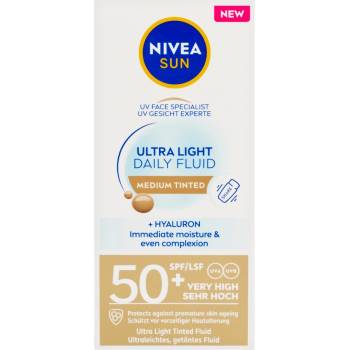 Nivea Sun тониран крем-флуид SPF 50+ среден
