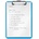 Leitz Board with clip leitz wow a4, blue