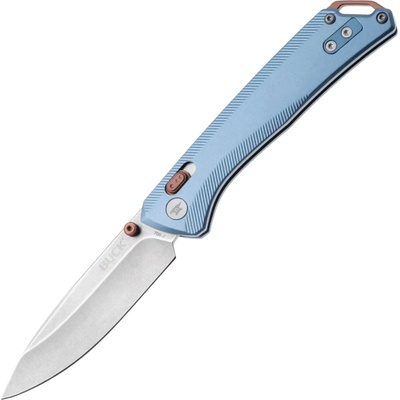 Buck Nomad, Blue D2, Aluminum, Crossbar Lock BU-0700BLS