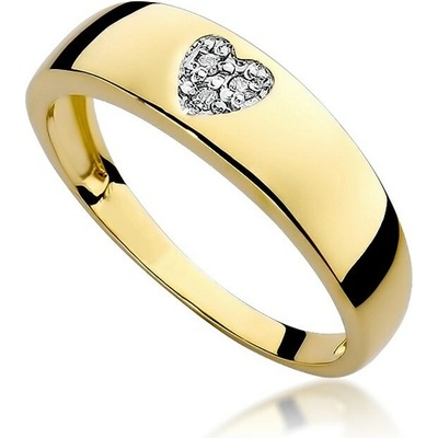 VIPgold Zlatý diamantový prsteň RG187z v žltom zlate