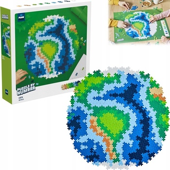 Plus-Plus Skladaj podľa čísel Zem 800 ks