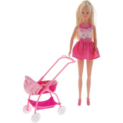 Simba Toys Кукла Simba Toys Steffi Love - Стефи, с количка и бебе, асортимент (105733067)