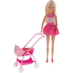 Simba Toys Кукла Simba Toys Steffi Love - Стефи, с количка и бебе, асортимент (105733067)