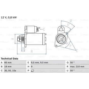 BOSCH Štartér 0986012881