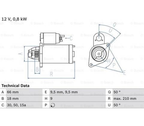 BOSCH Štartér 0986012881