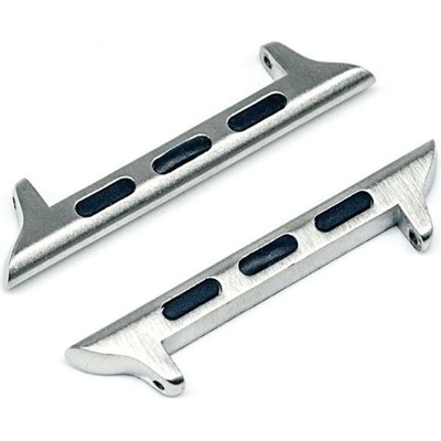 Mobilly 22 мм адаптер за каишка за Apple Часовник 38/40/41 мм, сребърен (629 DSQ-02-00A 22mm for Apple watch 38/40/41mm)