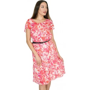 mar. fashion Лятна рокля с къс ръкав в свеж десен (d25)