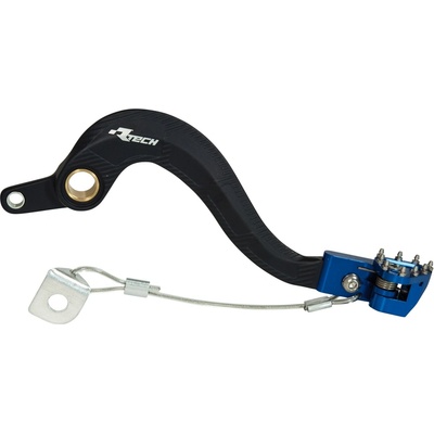 Brzdový pedál hliníkový Yamaha, RTECH (černo-modrý) M400-1064
