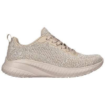 Маратонки Skechers Bobs Squad Chaos trainers - Pink (Taupe Sparkle Engineered Knit)