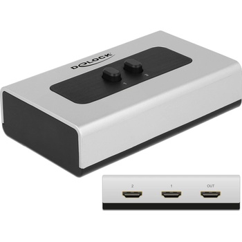 Delock Ръководство Delock 2 порта, HDMI превключвател