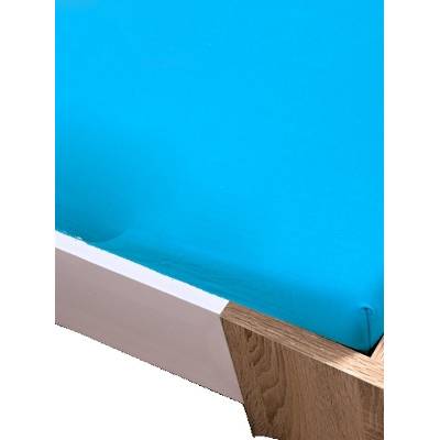 TiaHome Prostěradlo jersey tyrkysové 120x200