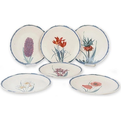 My Ceramic Súprava keramických servírovacích tanierov 25 cm 6 ks